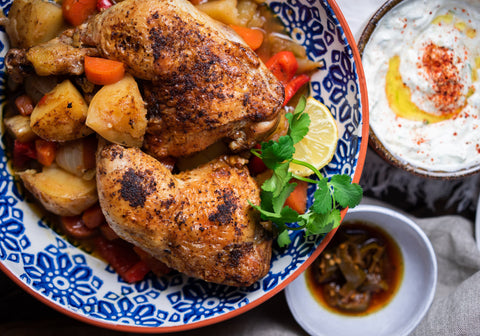 One Pan Lemon-Adobo Chicken