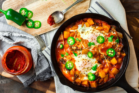 Spicy Drowned Eggs with Potatoes