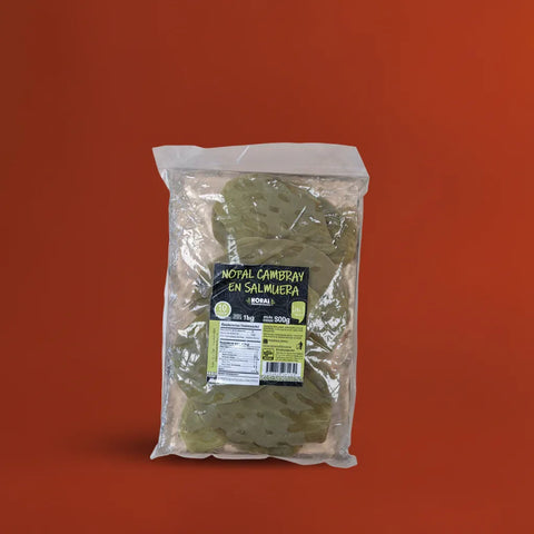 Packaged Whole Leaf Cactus in a bag on an orange background