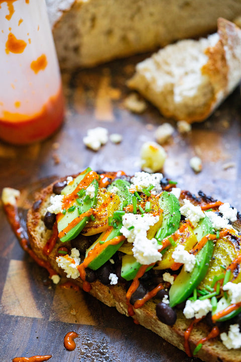 Black Beans Avocado Toast