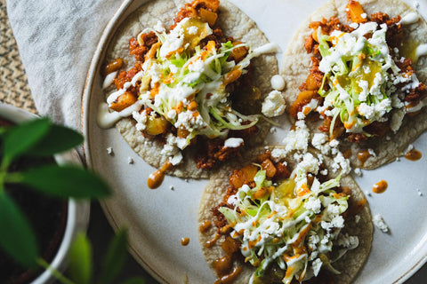 Chorizo Hash Tacos