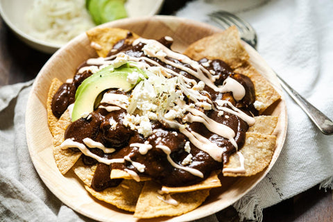 Chilaquiles con Mole