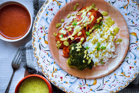 Red & Green Sauce Chicken