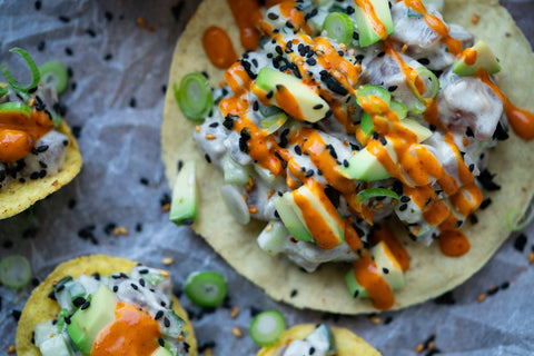Spicy Tuna Tostadas