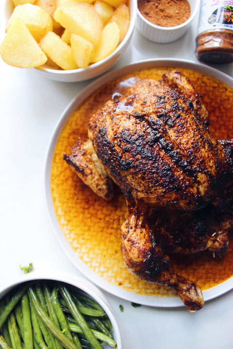 Roasted Chicken in Sazon Natural Adobo