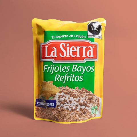 Refried Pinto Beans 430g Pouch - La Sierra