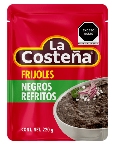 Refried Black Beans 430g Pouch - La Costena