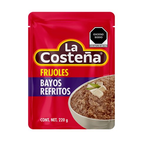 Refried Pinto Beans 430g Pouch - La Costena